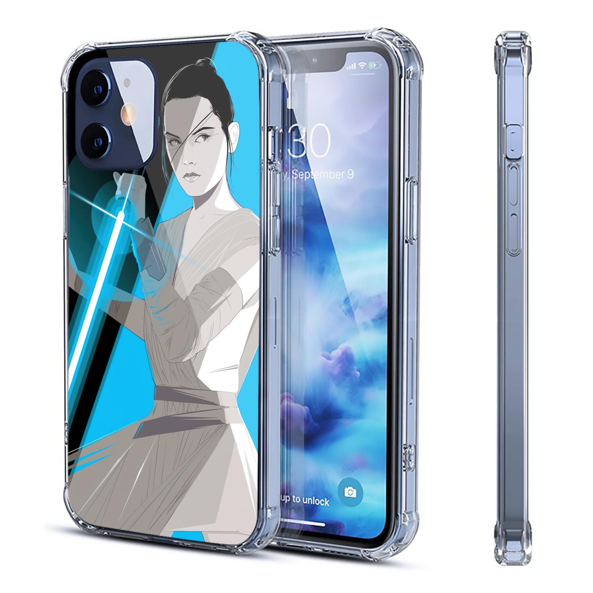 （画像用） スター・ウォーズ Star Wars 【iPhone 12シリーズ対応】透明スマホケース（クリアソフトケース）
